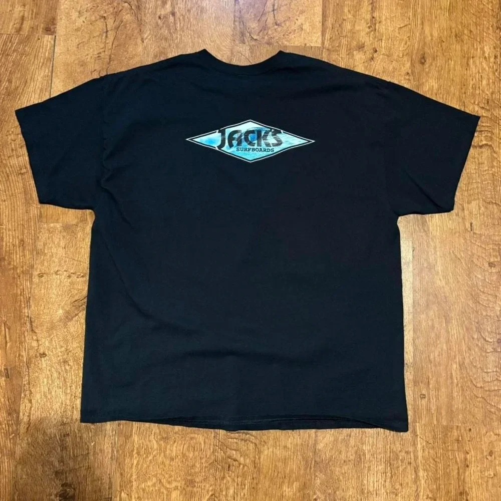 preloved black Jacks Surfboards T-shirt with blue logo - Picture 1 of 5